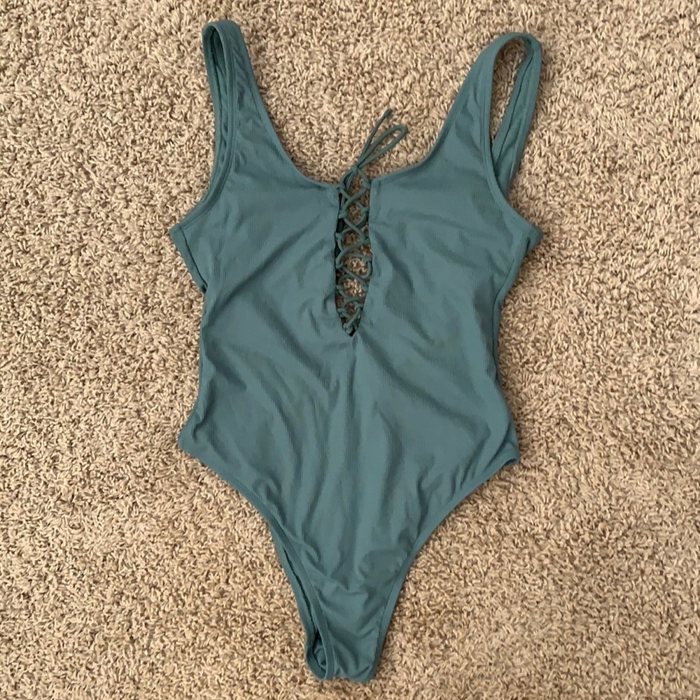 Sage green bathing suit